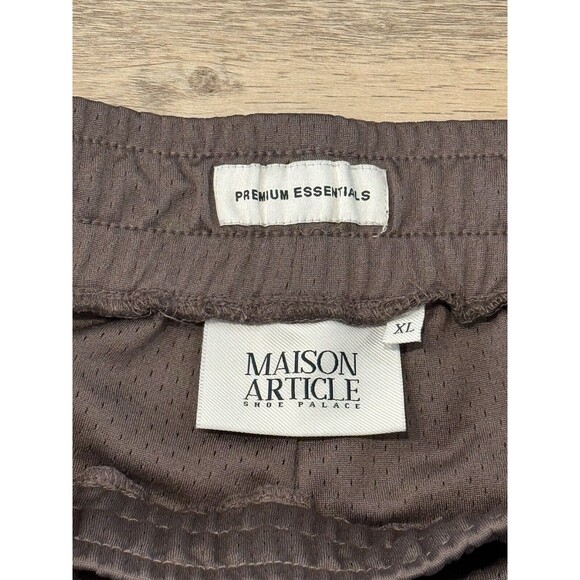 Maison Article Mens Premium Basketball Shorts Lot x2 Sz XL Teal Plum Zip Pockets - Picture 14 of 16